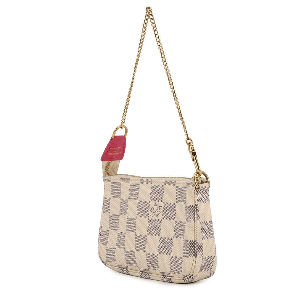 Louis Vuitton Accessoires Pouch Bag White Damier Pochette Azur Vivienne White